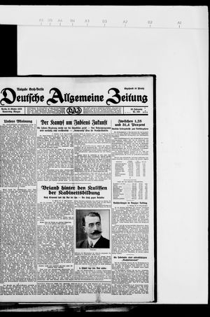 Deutsche allgemeine Zeitung vom 31.10.1929