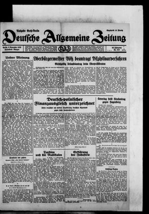 Deutsche allgemeine Zeitung vom 02.11.1929