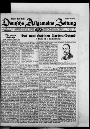 Deutsche allgemeine Zeitung vom 04.11.1929