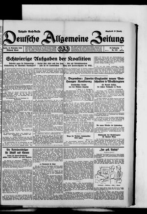 Deutsche allgemeine Zeitung vom 13.11.1929