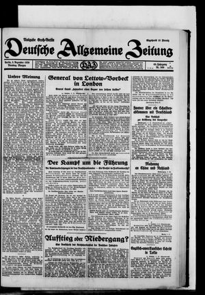 Deutsche allgemeine Zeitung vom 03.12.1929