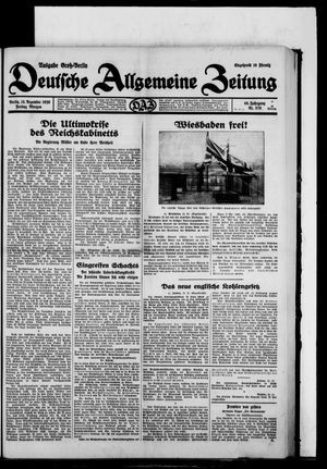 Deutsche allgemeine Zeitung vom 13.12.1929