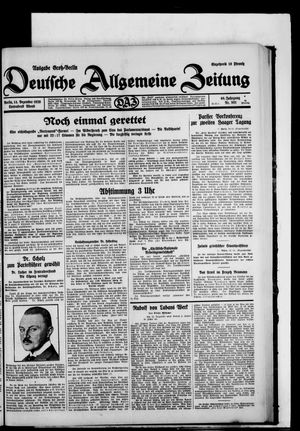 Deutsche allgemeine Zeitung vom 14.12.1929