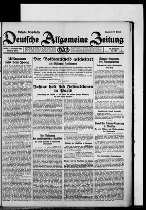 Deutsche allgemeine Zeitung vom 23.12.1929