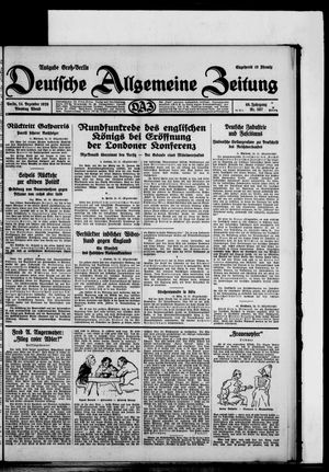 Deutsche allgemeine Zeitung vom 24.12.1929
