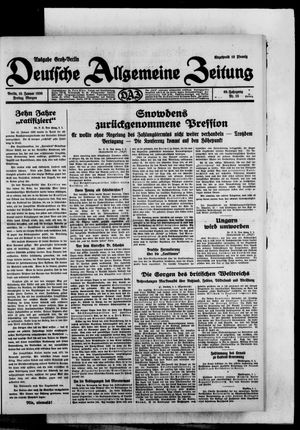 Deutsche allgemeine Zeitung vom 10.01.1930