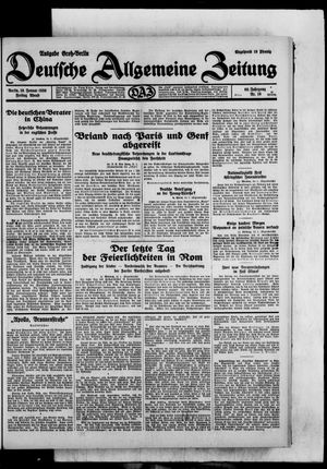 Deutsche allgemeine Zeitung on Jan 10, 1930
