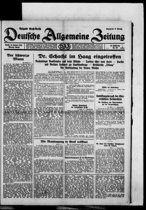 Deutsche allgemeine Zeitung on Jan 13, 1930