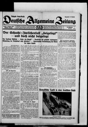Deutsche allgemeine Zeitung on Jan 15, 1930