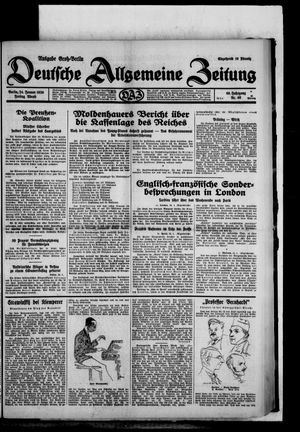 Deutsche allgemeine Zeitung vom 24.01.1930