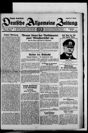 Deutsche allgemeine Zeitung vom 28.01.1930
