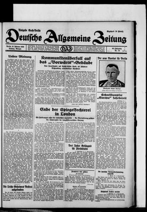 Deutsche allgemeine Zeitung vom 16.02.1930