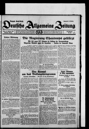 Deutsche allgemeine Zeitung vom 26.02.1930