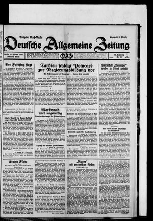 Deutsche allgemeine Zeitung vom 26.02.1930