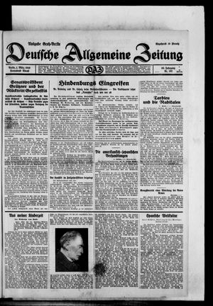 Deutsche allgemeine Zeitung vom 01.03.1930