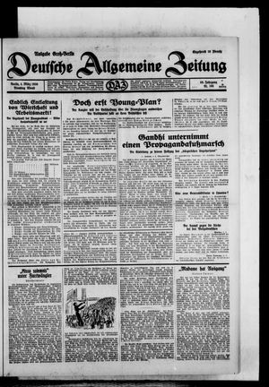 Deutsche allgemeine Zeitung on Mar 4, 1930