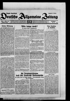 Deutsche allgemeine Zeitung on Mar 11, 1930