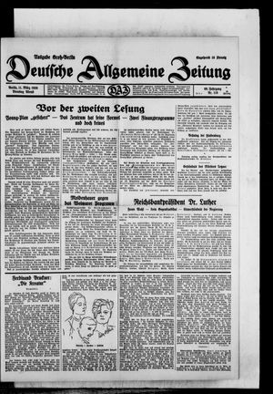 Deutsche allgemeine Zeitung vom 11.03.1930
