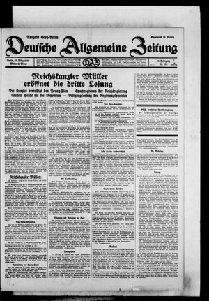 Deutsche allgemeine Zeitung vom 12.03.1930