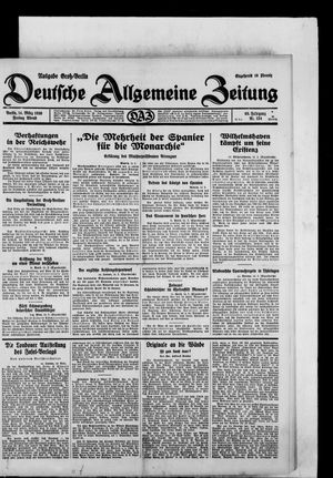Deutsche allgemeine Zeitung vom 14.03.1930