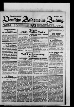 Deutsche allgemeine Zeitung vom 20.03.1930