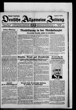 Deutsche allgemeine Zeitung vom 26.03.1930