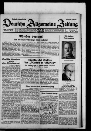 Deutsche allgemeine Zeitung vom 27.03.1930