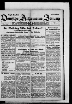 Deutsche allgemeine Zeitung vom 28.03.1930