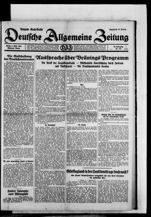 Deutsche allgemeine Zeitung vom 02.04.1930