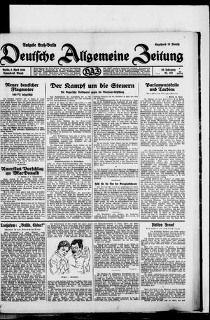 Deutsche allgemeine Zeitung vom 05.04.1930