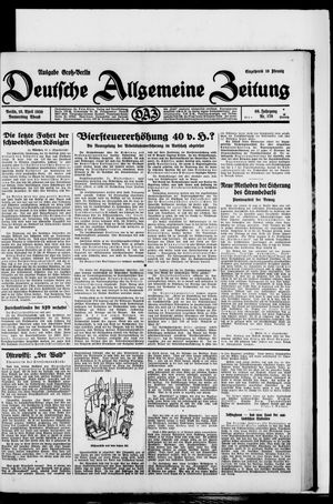 Deutsche allgemeine Zeitung vom 10.04.1930