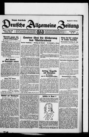 Deutsche allgemeine Zeitung vom 15.04.1930