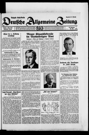 Deutsche allgemeine Zeitung vom 03.05.1930