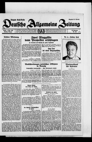 Deutsche allgemeine Zeitung vom 04.05.1930