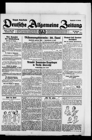 Deutsche allgemeine Zeitung vom 17.05.1930