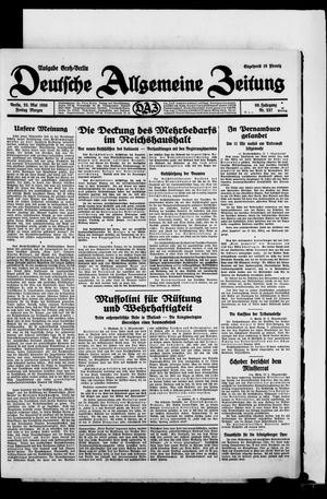 Deutsche allgemeine Zeitung vom 23.05.1930