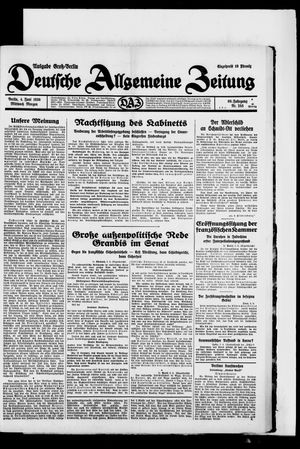 Deutsche allgemeine Zeitung vom 04.06.1930