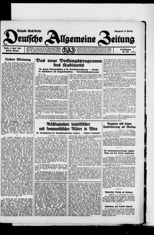 Deutsche allgemeine Zeitung vom 06.06.1930