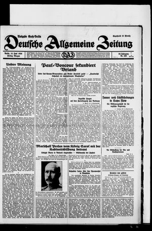 Deutsche allgemeine Zeitung vom 13.06.1930