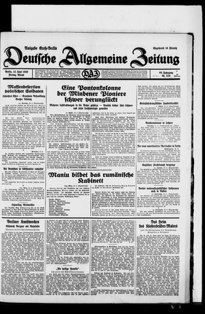 Deutsche allgemeine Zeitung vom 13.06.1930