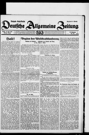 Deutsche allgemeine Zeitung vom 16.06.1930