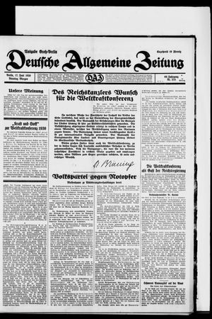 Deutsche allgemeine Zeitung vom 17.06.1930