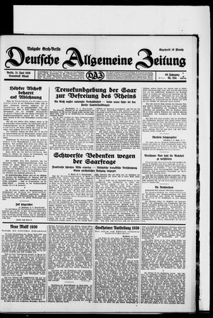 Deutsche allgemeine Zeitung vom 21.06.1930