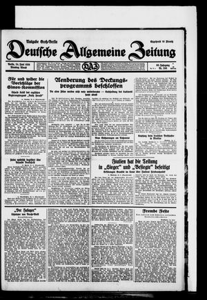Deutsche allgemeine Zeitung on Jun 24, 1930