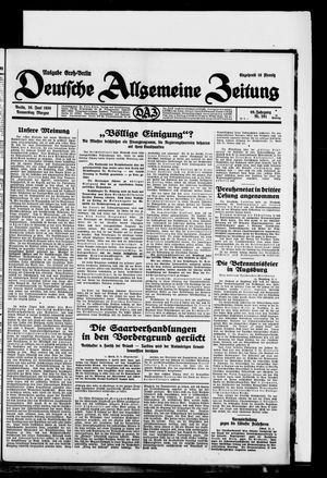 Deutsche allgemeine Zeitung vom 26.06.1930