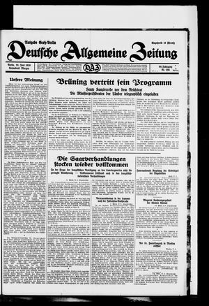 Deutsche allgemeine Zeitung vom 28.06.1930