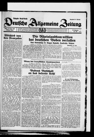 Deutsche allgemeine Zeitung vom 30.06.1930
