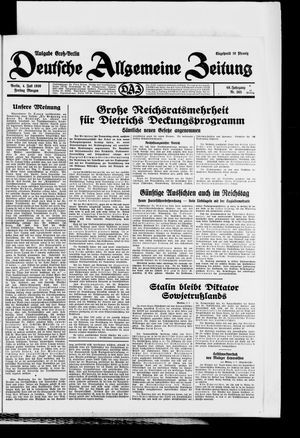 Deutsche allgemeine Zeitung vom 04.07.1930
