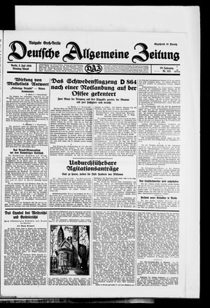 Deutsche allgemeine Zeitung vom 08.07.1930