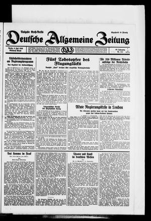 Deutsche allgemeine Zeitung vom 09.07.1930